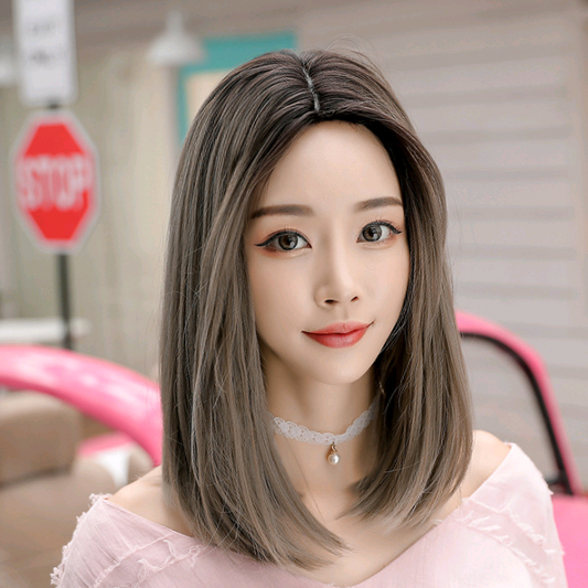 Wig in the long straight hair fashion realistic wig wig long straight hair