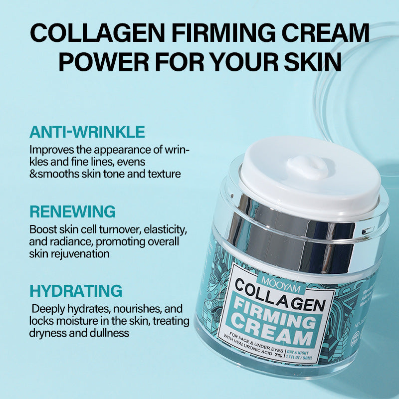Anti-Wrinkle Face Cream Containing Hyaluronic Acid Hydrating High Moisturizing Fade French