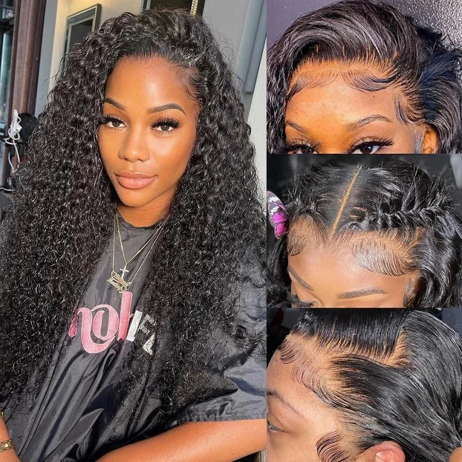 Hd Lace Wig 13x6 Human Hair Deep Wave Frontal Wig  Curly Wigs For Women Brazilian Hair 13x4 Water Wave Lace Front Wig