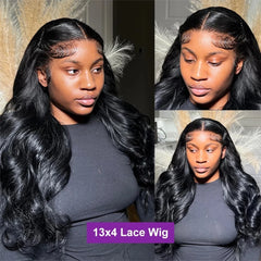 100% Human Hair Wigs Brazilian Body Wave Wig 13x4 13x6 Transparent Lace Front Human Hair Wigs For Women 360 Full Lace Wig