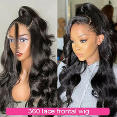 100% Human Hair Wigs Brazilian Body Wave Wig 13x4 13x6 Transparent Lace Front Human Hair Wigs For Women 360 Full Lace Wig