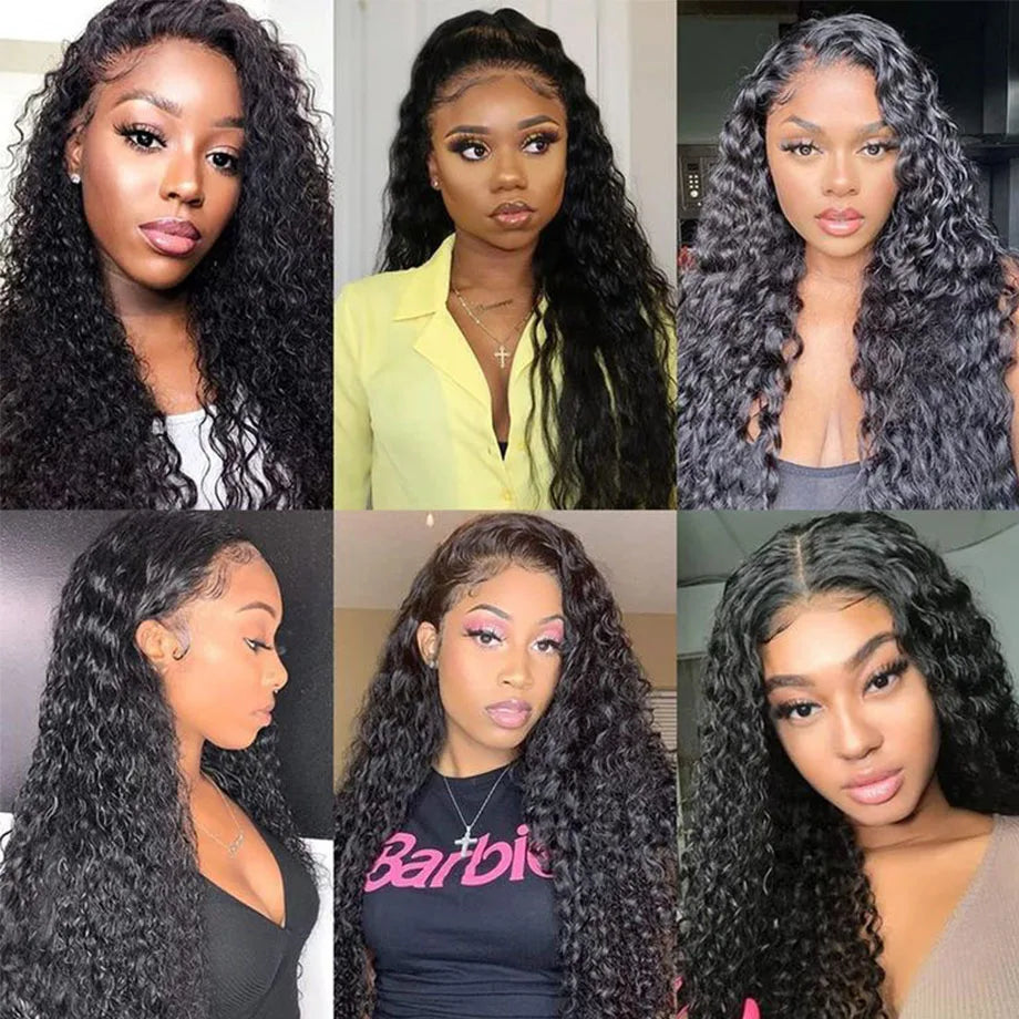 Hd Lace Wig 13x6 Human Hair Deep Wave Frontal Wig  Curly Wigs For Women Brazilian Hair 13x4 Water Wave Lace Front Wig