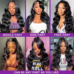 100% Human Hair Wigs Brazilian Body Wave Wig 13x4 13x6 Transparent Lace Front Human Hair Wigs For Women 360 Full Lace Wig